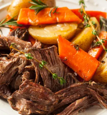 Classic Beef Pot Roast with Rosemary / Basil Olive Oil Recipe
