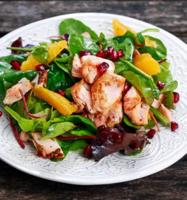 Dijon Mustard, Balsamic, Blood Orange Olive Oil and Roasted Turkey Breast Salad Recipe