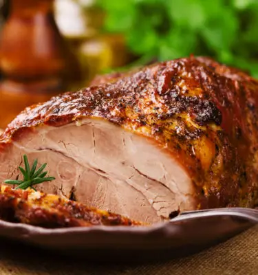 Herb Roasted Pork Loin with Italiano Dipping Oil  Recipe
