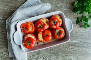 Rosemary Olive Oil Stuffed Tomatoes Recipe