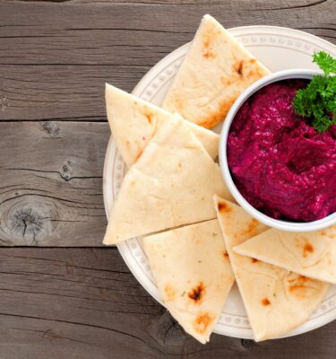 Beet Hummus with Lemon Oil Recipe
