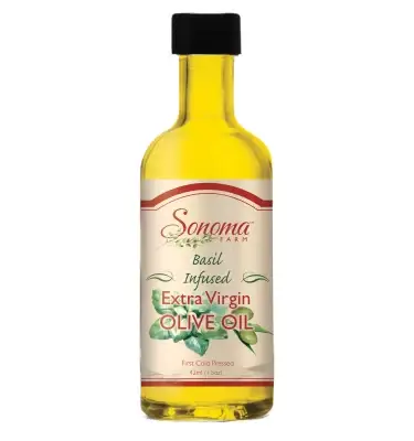 Extra Virgin Olive Oil | <b>Basil Flavor Infused</b> | Sample  44ml / 1.5oz