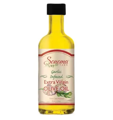 Virgin Olive Oil - Garlic Flavor Infused - Sample - 1.5oz