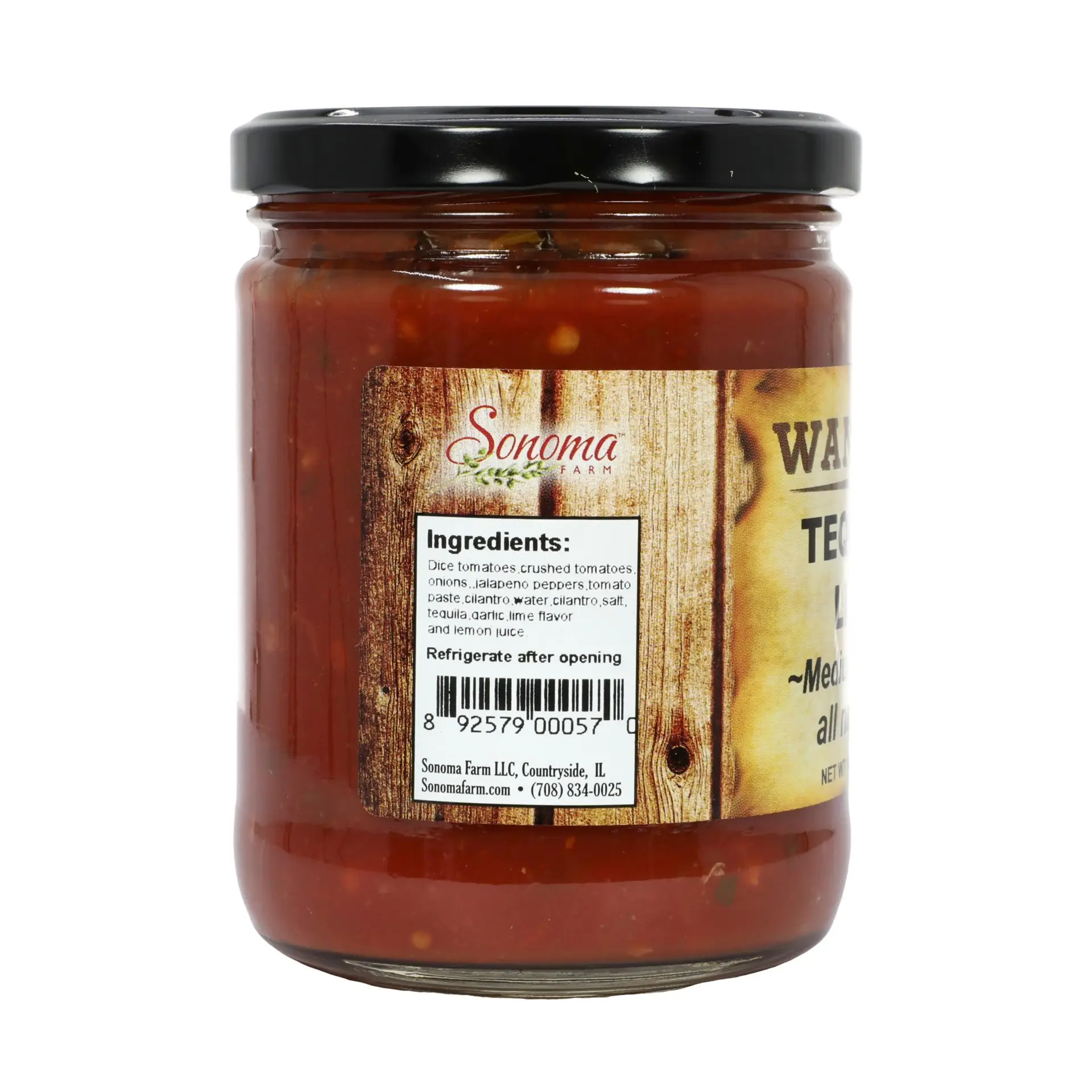 Medium Hot Tequila Lime Salsa 16oz/443g