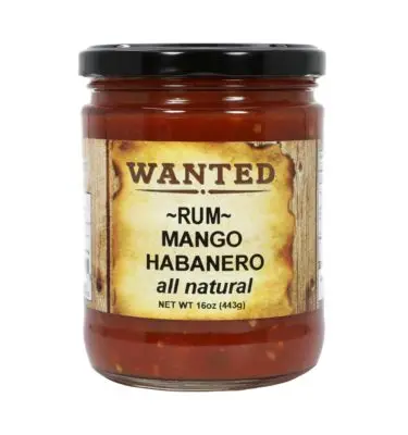 X Hot Rum Mango Habanero Salsa 16oz/443ml