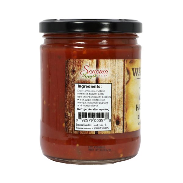 X Hot Rum Mango Habanero Salsa 16oz/443ml