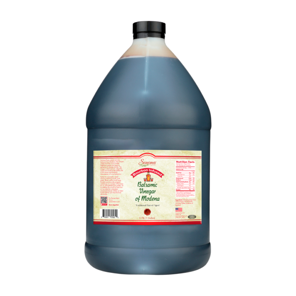 Balsamic Vinegar | Flavor Infused | <b>Bourbon</b> | 1 Gallon / 3.8 Liter