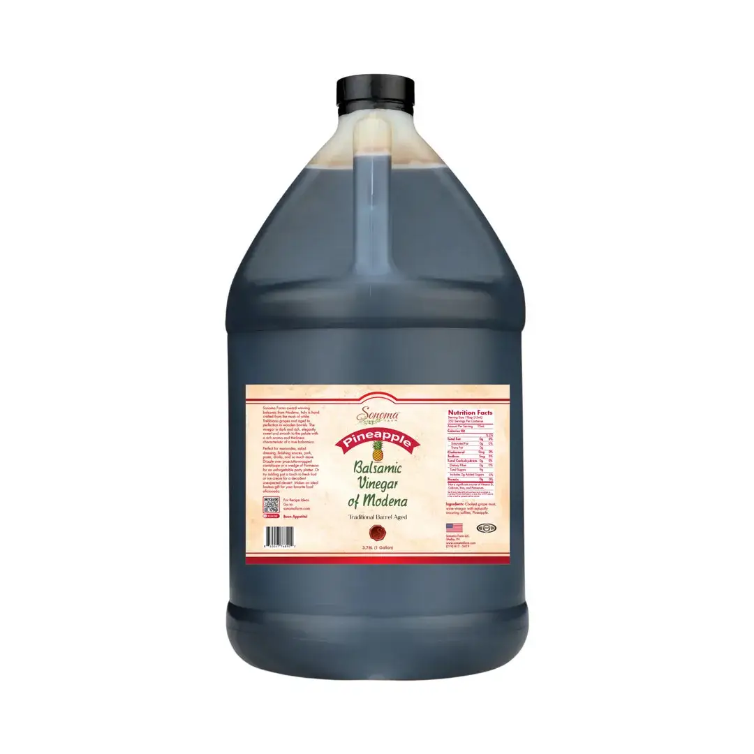 Sonoma Farm Pineapple Infused Balsamic Vinegar 1 gallon 3.8 liter jug