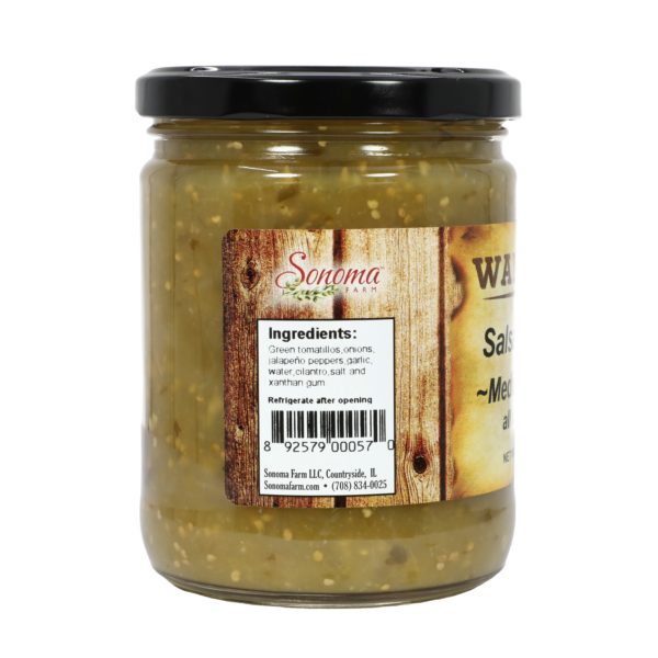 Medium Hot Verde Salsa 16oz / 443g
