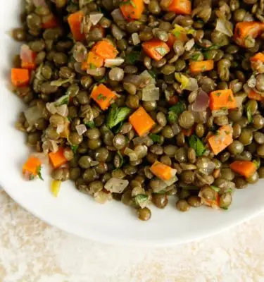 Garlic Olive Oil Lentil Salad Recipe