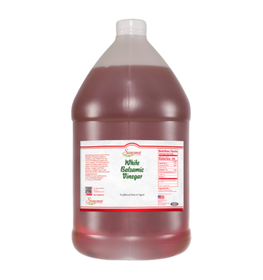 White Balsamic Vinegar | <b>Barrel Aged - Traditional</b> | Bulk | Food Service | 1 Gallon / 3.8 Liter