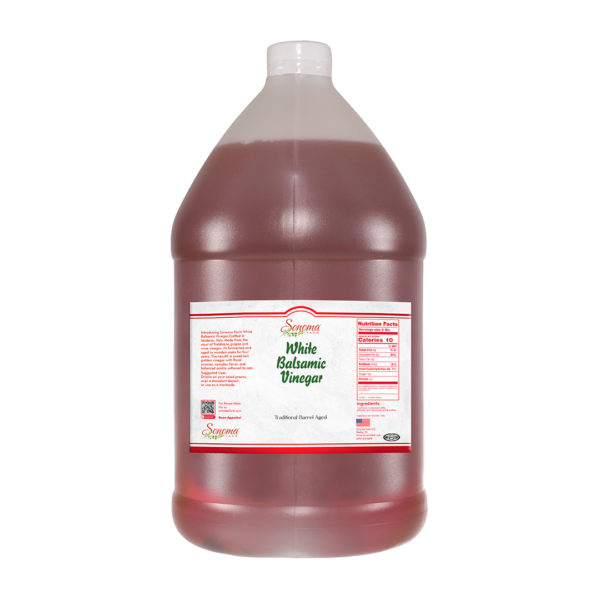 White Balsamic Vinegar | <b>Barrel Aged - Traditional</b> | Bulk | Food Service | 1 Gallon / 3.8 Liter