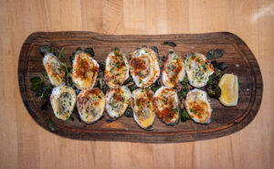 Grilled Oysters with Garlic Oil Butter Recipe