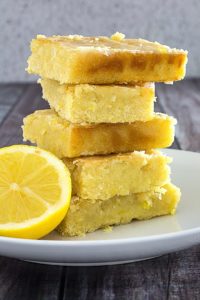 Glazed lemon Olive Oil  Brownies Recipe