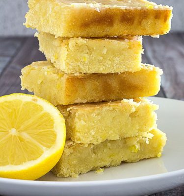 Glazed lemon Olive Oil  Brownies Recipe