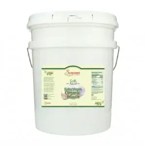 Organic Garlic infused extra virgin olive oil - 5 gallon pail