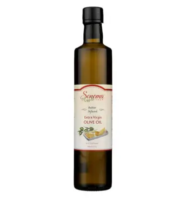 500 ml bottles of Butter Infused Extra Virgin Olive Oil
