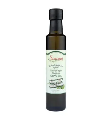 Infused Extra Virgin Olive Oil | <b>Organic Garlic</b> | 250ml / 8.5oz