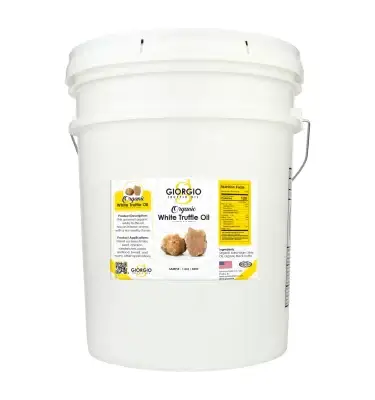 Giorgio Truffle Oil - White - Organic - 5 Gallon - Front