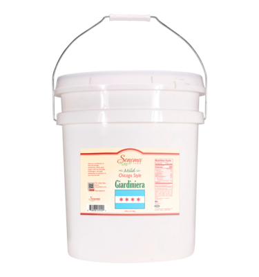 Giardiniera | Chicago Style | <b>Hot</b> | Food Service |  5 Gallon/640oz