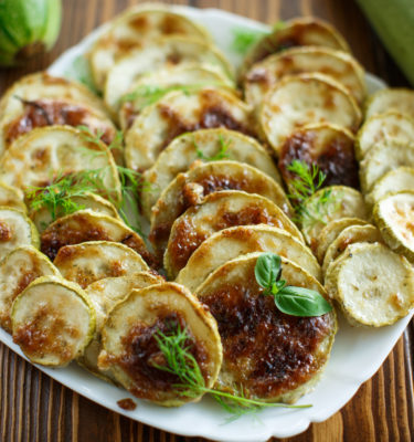 Garlic Extra Virgin Olive Oil And Malt Vinegar Zucchini Chips Recipe