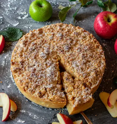 Fresh Apple Olive Oil Cake Recipe
