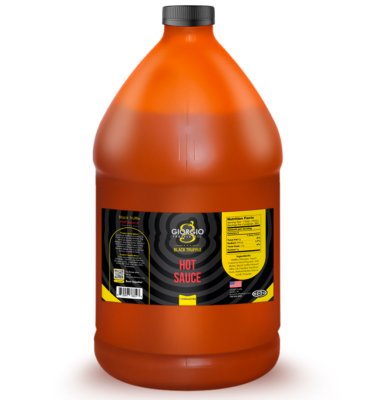 Black Truffle Hot Sauce | <b>Aged Cayenne Peppers</b> | 1 Gallon / 3.78 Liter