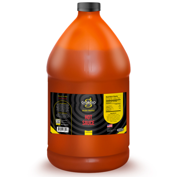 Black Truffle Hot Sauce | <b>Aged Cayenne Peppers</b> | 1 Gallon / 3.78 Liter