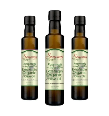 Organic Rosemary Extra Virgin Olive Oil - 500 mL - 3 Pack