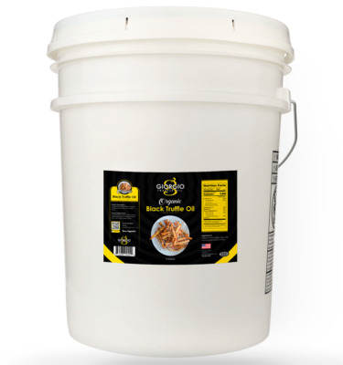 Truffle Infused Olive Oil | Black Truffle | <b>Organic</b> | 5 Gallon / 19 Liters