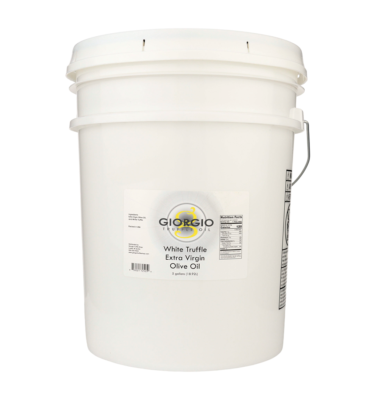 Truffle Infused Olive Oil | <b>White Truffle</b> | 5 Gallon / 19 Liters