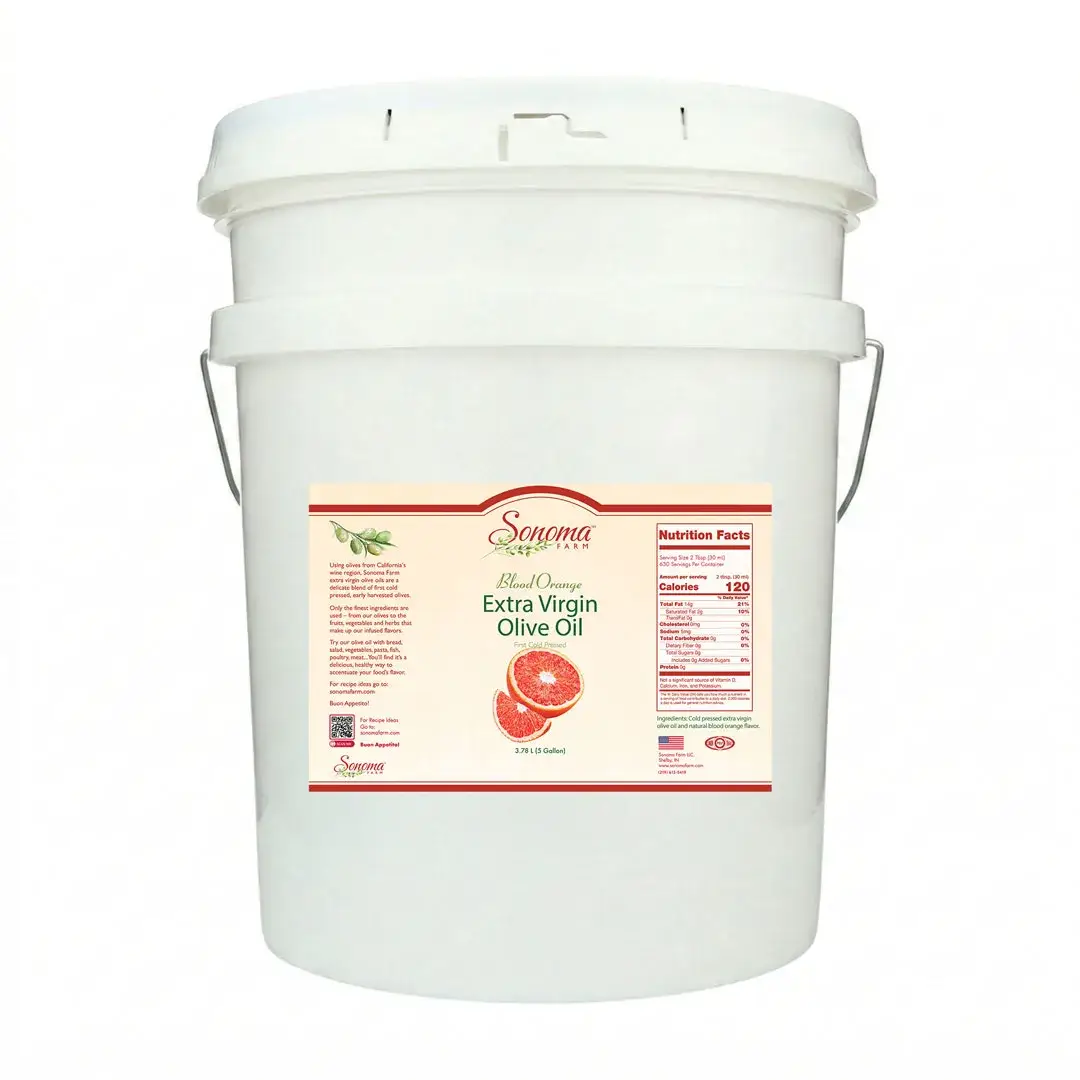 Blood Orange Infused extra virgin olive oil - 5 gallon pail