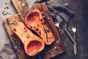 Roasted Butternut Squash with Sage and Black Truffle Oil Recipe