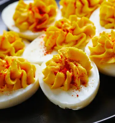 Black Truffle Oil Deviled Eggs Recipe