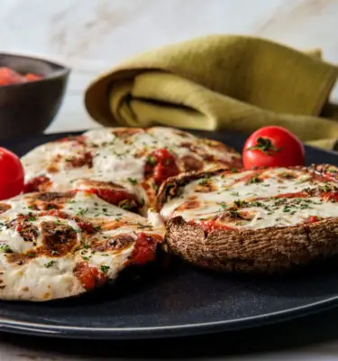 Truffle Oil with Caprese Stuffed Portobello Mushroom Caps Recipe