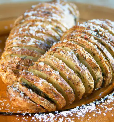 Black Truffle Oil Hasselback Potatoes Recipe