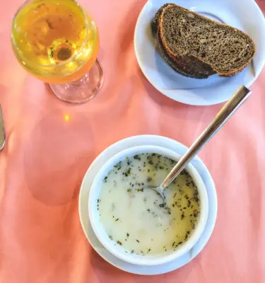 Creamy White Bean Soup with Dipping Oil Recipe