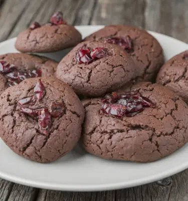 Dark Cherry Balsamic Chocolate Cookie Recipe