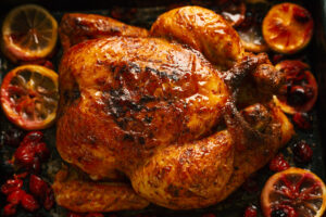 Oven Roasted Chicken with Blood Orange Olive Recipe