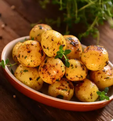 Greek Lemon Potatoes with Garlic Olive Oil Recipe