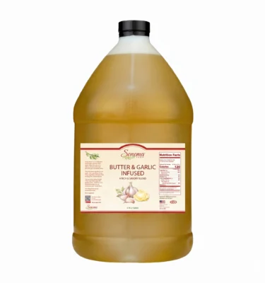 Garlic and Butter Infused Extra Virgin Olive Oil - 1 Gallon