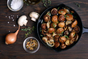 Garlic Olive Oil Roasted Mushrooms Recipe