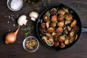 Garlic Olive Oil Roasted Mushrooms Recipe