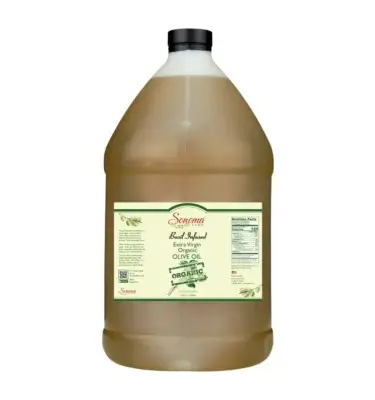 1 gallon of organic basil extra virgin olive oil