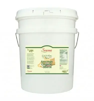 Organic Butter and Garlic infused extra virgin olive oil - 5 gallon pail