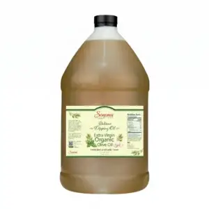 Organic Italiano Dipping Oil - Basil and Garlic infused extra virgin olive oil - 1 gallon