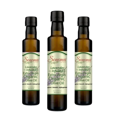 Organic Lavender Extra Virgin Olive Oil - 500 mL - 3 Pack