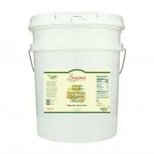 5 Gallon Pail of organic lemon extra virgin olive oil
