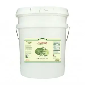 5 Gallon Pail of organic lime extra virgin olive oil