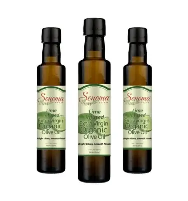 Organic Lime Extra Virgin Olive Oil - 500 mL - 3 Pack